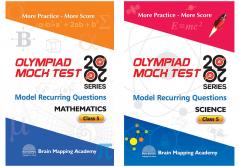 COMBO PACK: OLYMPIAD MOCK TEST 20-20 - Mathematics & Science for CLASS 5 [Set of 2 Books]