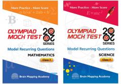 COMBO PACK: OLYMPIAD MOCK TEST 20-20 - Mathematics & Science for CLASS 7 [Set of 2 Books]