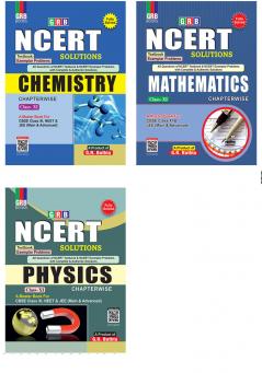 G.R Bathla Combo: NCERT Solutions Chemistry Mathematics and Physics for Class-XI (Set of 3 books) - 2024-2025