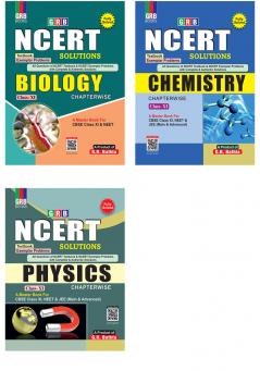 G.R Bathla Combo: NCERT Solutions Chemistry Biology and Physics for Class-XI (Set of 3 books) - 2024-2025