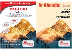 Paramount Banking exam combo Pack| Plinth To Paramount English (Vol.1) and Arithmetic (English Edition) [Set of 2 books]