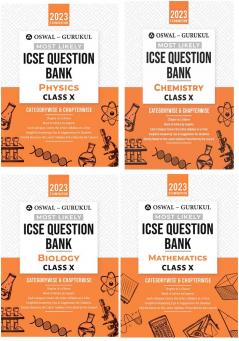 Oswal-Gurukul Most Likely ICSE Question Bank Class 10 Bundles (Set of 4) : Physics Chemistry Maths & Biology for Exam 2023