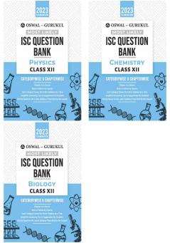 Oswal-Gurukul Most Likely ISC Question Bank Class 12 Bundles (Set of 3) : Physics Chemistry & Biology for Exam 2023