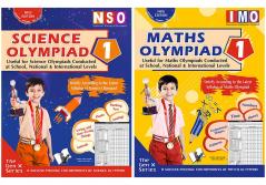 V&S Publishers Dual Pack IMO-NSO (Mathematics & Science) Olympiad Guidebooks Combo Class - 1 (Set of 2 Books)