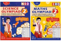 V&S Publishers Dual Pack IMO-NSO (Mathematics & Science) Olympiad Guidebooks Combo Class - 2 (Set of 2 Books)