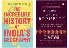 In Service of the Republic : The Art and Science of Economic Policy & The Incredible History of India's Geography by  Sanjeev Sanyal and Sowmya Rajendran (Set of 2 Books)