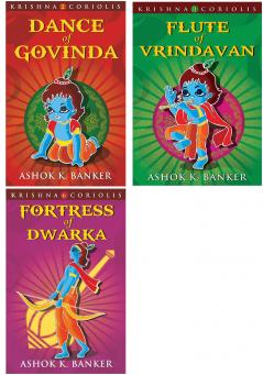Combo of Dance Of Govinda : Krishna 2 Corioli Flute Of Vrindavan : Krishna 3 Coriolis and Fortress Of Dwarka (Set of 3 Books)