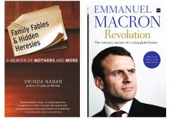 Combo of Family Fables and Hidden Heresies : A Memoir Of Mothers And More and REVOLUTION by Macron Emmanuel (Set of 2 Books)