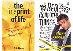 Combo of The Fine Print Of Life: How Panna Lal Found HappinessWisdomAnd Misri Devi and MY BETA DOES COMPUTER THINGS by Manaktala Sanjay  (Set of 2 Books)