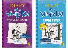 Diary of a Wimpy Kid: The Ugly Truth (Book 5) & Cabin Fever (Book 6) - Set of 2 Books