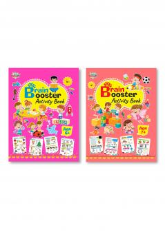 Brain Booster Activity Book Age 6+ and Age 7+ (Set of 2 Books) | Includes 650+ Fun Brain Games and Activities for Kids Age 6 to 8 Years Old