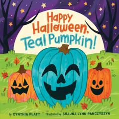 HAPPY HALLOWEEN TEAL PUMPKIN]