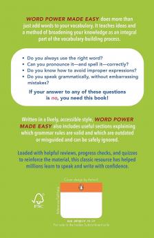 Word Power Made Easy : | Over a million copies sold Worldwide | With Self Assessment Activities | Ideal For IELTS & TOEFL Preparations