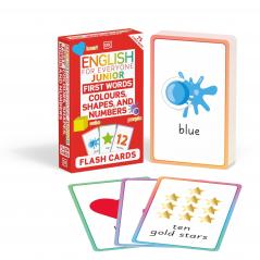 English for Everyone Junior First Words Colours Shapes and Numbers Flash Cards