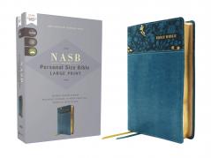 NASB PERSONAL SIZE BIBLE LARGE PRINT LEATHERSOFT TEAL R