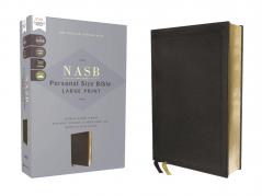 NASB PERSONAL SIZE BIBLE LARGE PRINT GENUINE LEATHER CAL