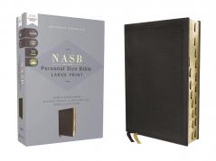 NASB PERSONAL SIZE BIBLE LARGE PRINT GENUINE LEATHER CAL