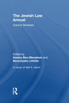 Jewish Law Annual Volume 19