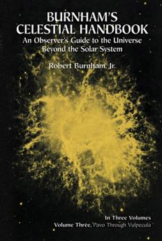Burnham's Celestial Handbook Volume Three: An Observer's Gu