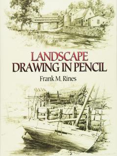 RINES - LANDSCAPE DRAWING IN PENCIL