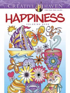CREATIVE HAVEN HAPPINESS COLORING BOOK