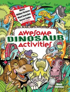 AWESOME DINOSAUR ACTIVITIES FOR KIDS: MAZES HIDDEN PICTURES
