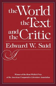The World the Text and the Critic