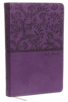 NKJV Deluxe Gift Bible Imitation Leather Purple Red Letter Edition
