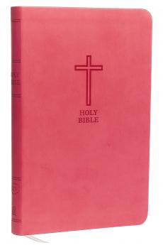 KJV Value Thinline Bible Leathersoft Pink Red Letter Co