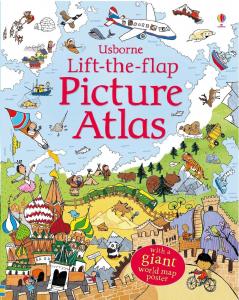 Lift-The-Flap Picture Atlas + World Map Poster