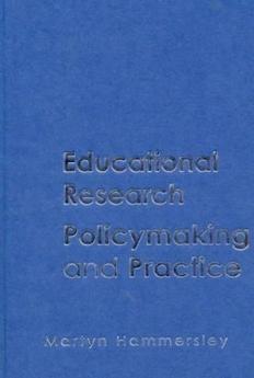 Educational Research Policymaking and Practice