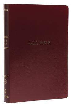 NKJV Reference Bible Center-Column Giant Print Leather-Lo
