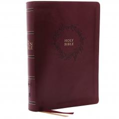 The KJV Open Bible Leathersoft Burgundy Red Letter Comf