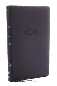 KJV Thinline Bible Youth Edition Leathersoft Gray Red Le