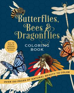 BUTTERFLIES BEES & DRAGONFLIES COLORING BOOK