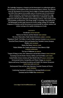 The Cambridge Companion to Literature and the Environment