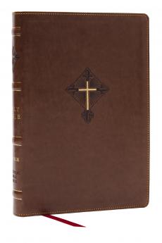 RSV2CE THINLINE LARGE PRINT CATHOLIC BIBLE BROWN LEATHERSO