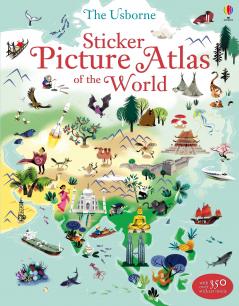 STICKER PICTURE ATLAS WORLD
