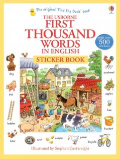 First Thousand Words in English Sticker Book
