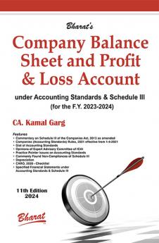 Company Balance Sheet and Profit & Loss Account under Accounting Standards & Schedule III (for the F. Y. 2023-2024)