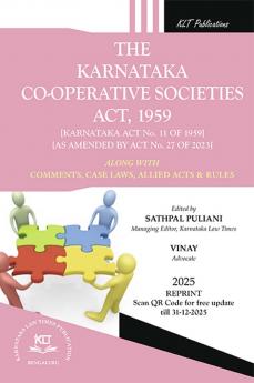 THE KARNATAKA CO-OPERATIVE SOCIETIES ACT 1959 (2025 Edition)