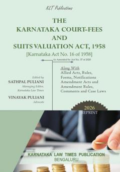 THE KARNATAKA COURT-FEES AND SUITS VALUATION ACT 1958 (2026 Reprint)