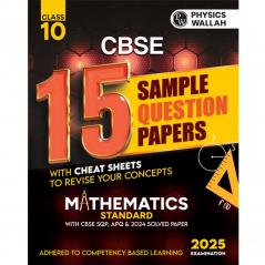 CBSE 15 Sample Question Papers Class 10 Mathematics (Standard) for 2024 exam | PYQ 2023 Paper with Topper's Explanations CBSE SQP & CBSE Additional ... Sheets Important Concepts & Derivations