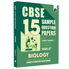 PW CBSE 15 Sample Question Papers Class 12 Biology for 2024 Exam (Mock Test Paper) Adhering to Competency - Based Learning | Embedded Videos and Cheat Sheet for Revision | PYQ 2023 Solved Paper