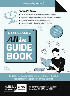 Gurukul By Oswal All in 1 Guide Book for CBSE Class 10 Exam 2025