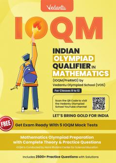 Vedantu IOQM / Pre RMO Mathematics Book for Class 8-12 | Indian Olympiad Qualifier in Mathematics Guide | Topic-wise Theory PYQs & 2500+ Solved Questions | Latest 2025 Edition | Olympiad Prep Book