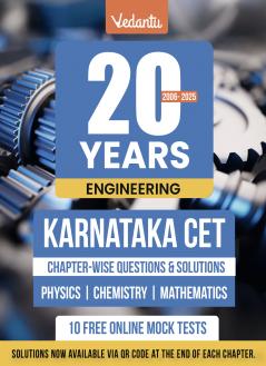 Deeksha Vedantu 20 Years Karnataka CET Chapter-Wise PYQ Book (2006–2025) | Physics Chemistry & Mathematics | Detailed Solutions & Answer Keys | KCET PYQ Book For Engineering Exam 2026
