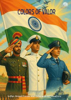 Colors of Valor: Indian Armed Forces War Cries with Affirmations