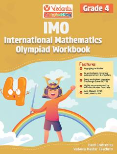 Vedantu Early Learning IMO Workbook Grade 4 | Olympiad Prep Book with 24 Concept Worksheets HOTS & Challenge Zones | 2 IMO Sample Papers | Perfect for CBSE ICSE State Boards & IB Students