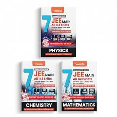 Vedantu JEE Main Physics Chemistry Mathematics PYQ Book Set Of 3 | 7 Years (2019–2025) Solved Papers | 143 Papers 11000+ MCQs Chapterwise & Topicwise Solutions | QR Codes for Video Lectures | JEE Exam Prep Book 2026